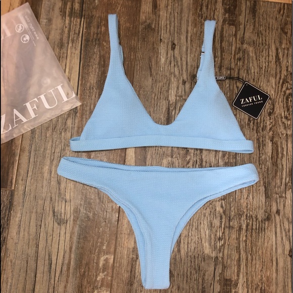 Zaful light blue bikini - Picture 2 of 3